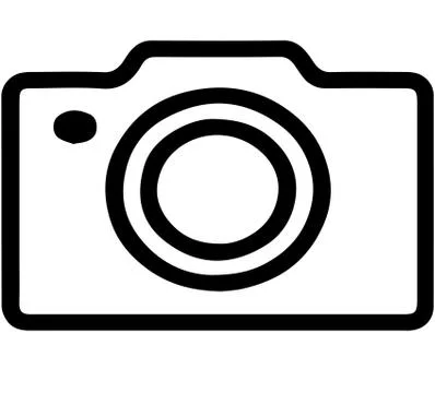 Camera icon on white background Stock Illustration