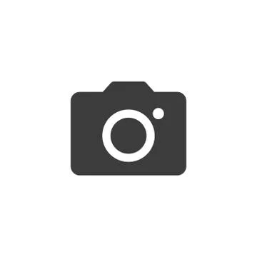 Camera icon on white background Stock Illustration