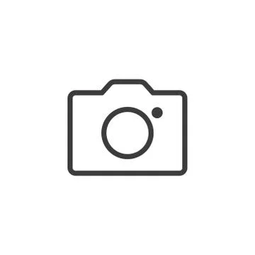 Camera icon on white background Stock Illustration