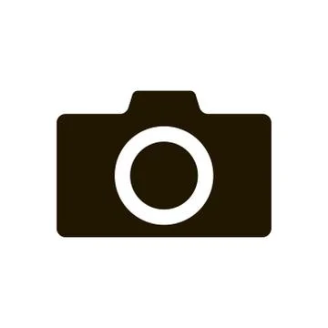 Camera icon on white background. Illustration eps 10. Stock Illustration