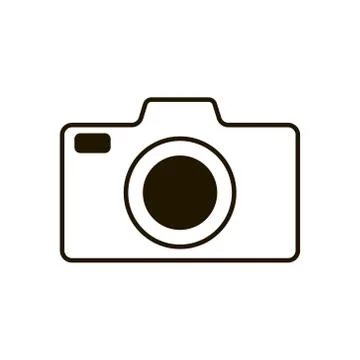 Camera icon on white background. Illustration eps 10. Stock Illustration