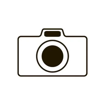 Camera icon on white background. Illustration eps 10. Stock Illustration