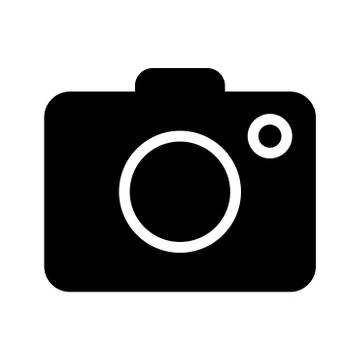 Camera icon on white background - vector iconic design Stock Illustration