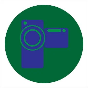 Camera icon on white background Vector illustration Stock-Illustration