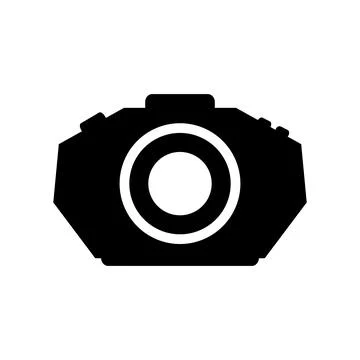 Camera icon on white. Stock Illustration