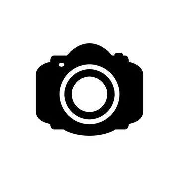 Camera icon on white. Stock Illustration