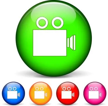 Camera icons Stock Illustration