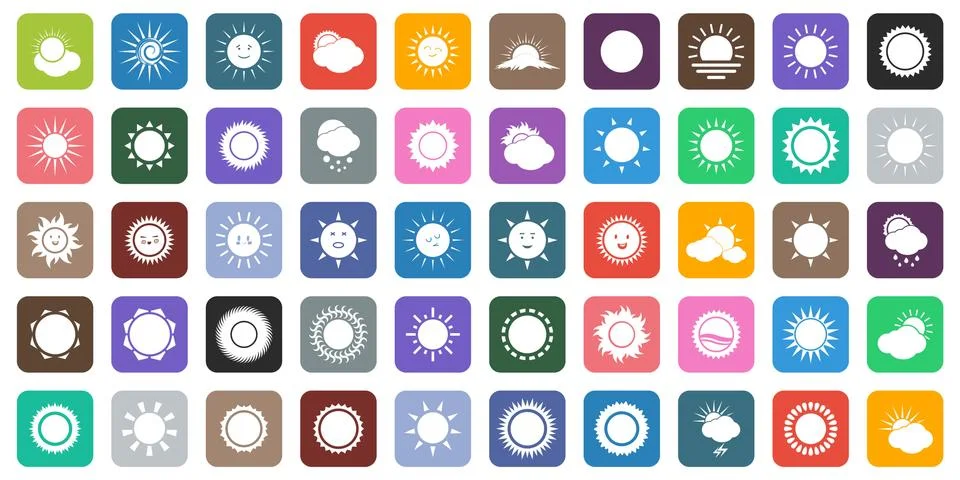 Camera icons set vector Stock Illustration