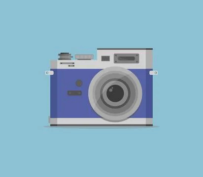 Camera illustrated in vector on white background camera illustrated in vec... Stock Photos