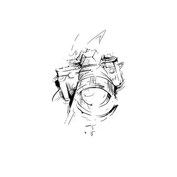 Camera illustration showcasing artistic design and creativity in visual sto.. Stock Illustration