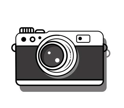 Camera in illustrator on a white background , this is not an IA Stock Illustration