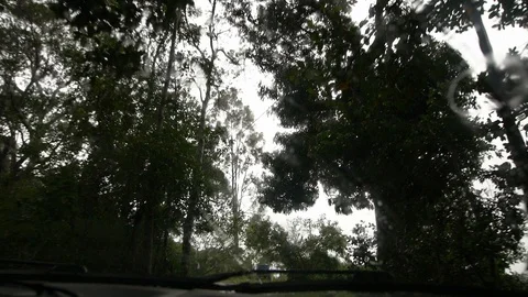 Camera inside a car during trail 動画素材 128079729