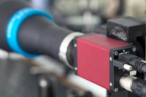 Camera inspection control Stock Photos