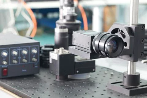 Camera inspection control Stock Photos