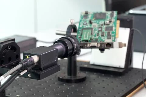 Camera inspection control Foto stock