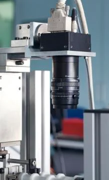Camera inspection control Stock Photos