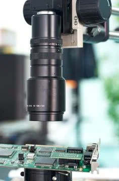 Camera inspection control Stock Photos