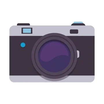 Camera isolated icon Illustrazione stock