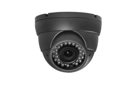 Camera isolated on white background Stock Photos