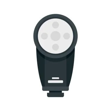 Camera led flash icon, flat style Ilustración de archivo