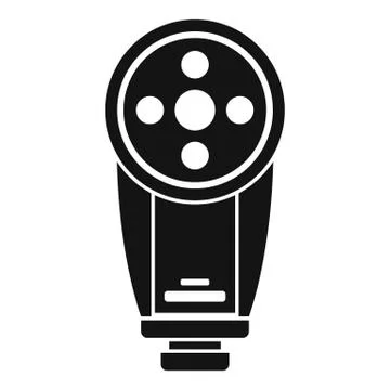 Camera led flash icon, simple style Stock Illustration