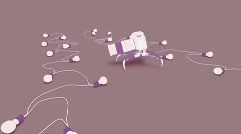 Camera with legs Stock Footage 50819568