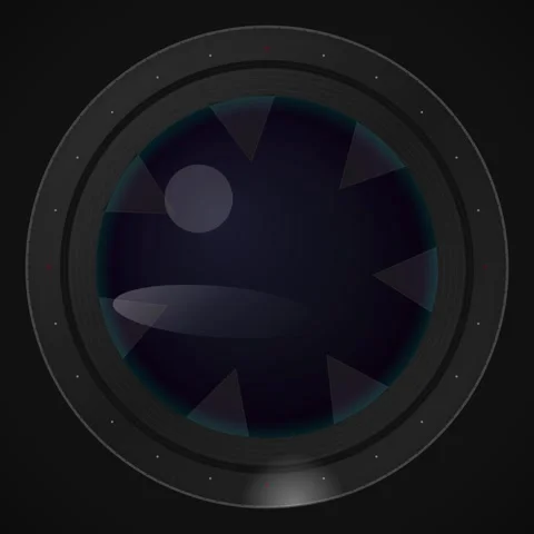 Camera Lens Aperture Close-up Abstract - Macro Shot of Camera Lens Blades Stock Footage 346282716