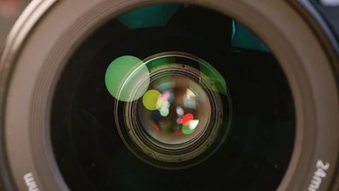 Camera Lens Aperture Stock Footage 90609829