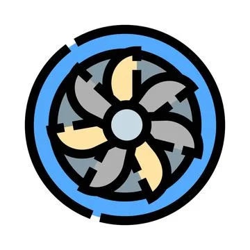 Camera lens aperture icon optical shutter mechanism Иллюстрация