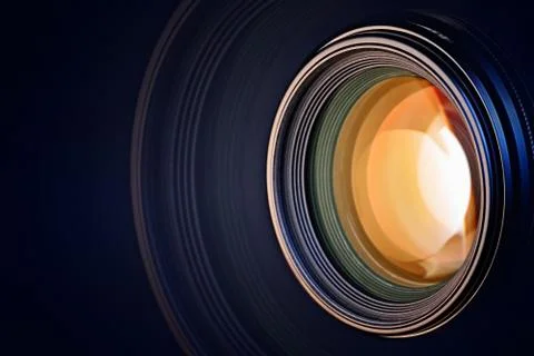 Camera lens background Stock Photos