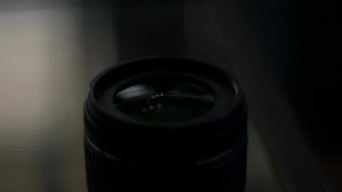 Camera Lens with bokeh background Stock Photos
