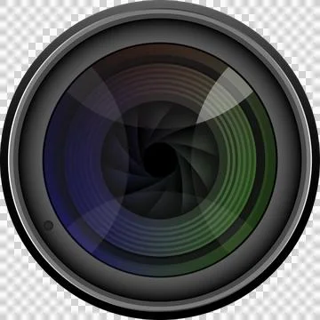 Camera Lens: Capturing moments through the eye of technology, focusing on t.. Illustrazione stock