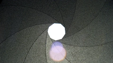 Camera Lens Changing Aperture 4K Macro Stock Footage 75615355