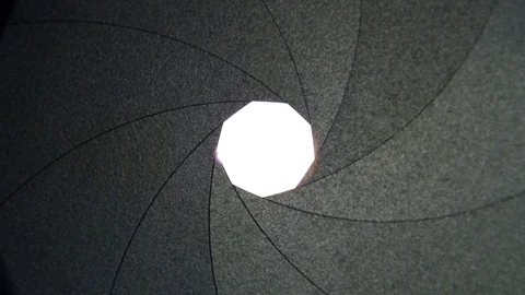 Camera Lens Changing Aperture 4K Macro Stock Footage 75616201