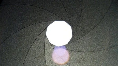 Camera Lens Changing Aperture 4K Macro Stock Footage 75616484