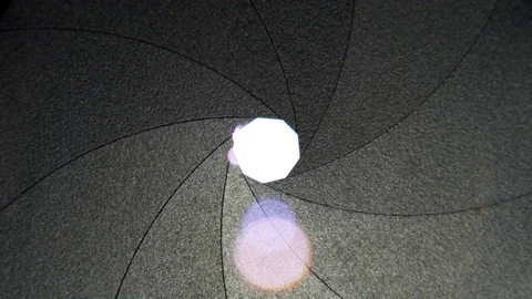 Camera Lens Changing Aperture 4K Macro Stock Footage 75620137