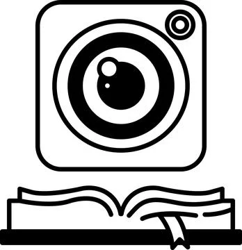 Camera lens with a circle in the middle 스톡 일러스트