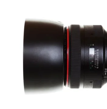 Camera lens with clipping path Stock Photos