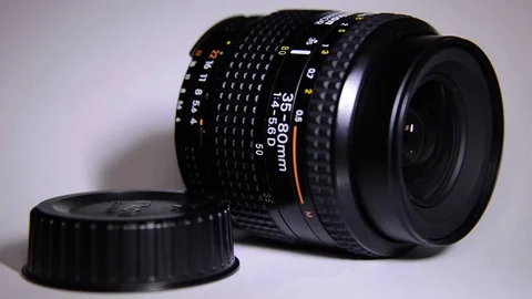 Camera lens, close up Stock Footage 81358026