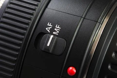 Camera lens close-up Stock Photos