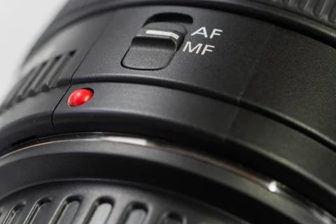 Camera lens close-up Stock Photos