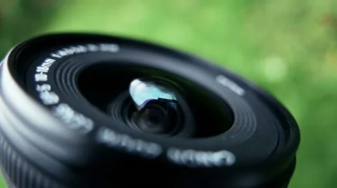 Camera Lens Closeup Stock Footage 57912165