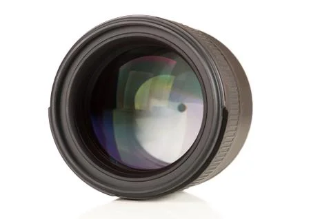 Camera lens closeup Stock Photos