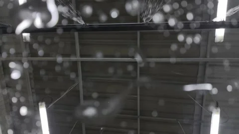 Camera lens covered by water droplets and bubbles during car wash Stock Footage 344532597
