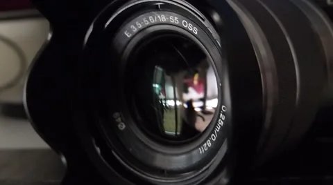 Camera lens Stock Footage 49837311