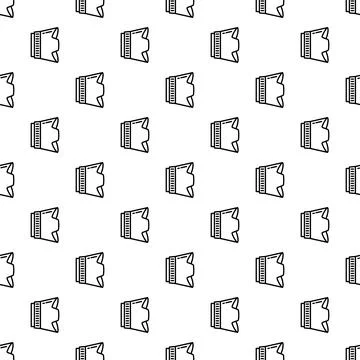 Camera lens hood seamless pattern design for photography Illustrazione stock