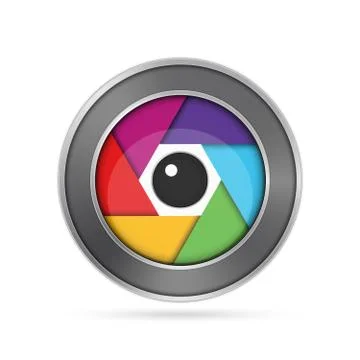 Camera lens icon. Stock Illustration