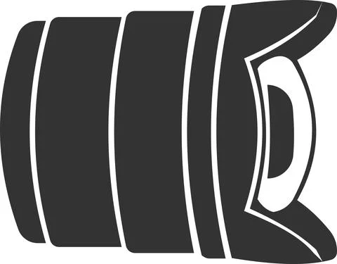 The camera lens icon. Isolated vector image. Stock Illustration