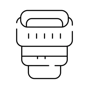 Camera lens icon line art design illustration Stock Illustration