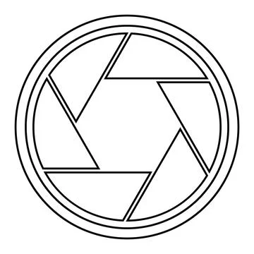 Camera lens icon vector 스톡 일러스트